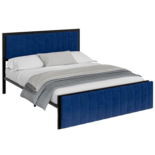 Ligterra Polsterbett 140x200， mit (klappbar) Endbank & Stauraum Multifunktionsbett Bettgestell aus Eisen Für Jugendliche & Erwachsene Doppelbett Jugendbett, Erwachsenenbett von Ligterra