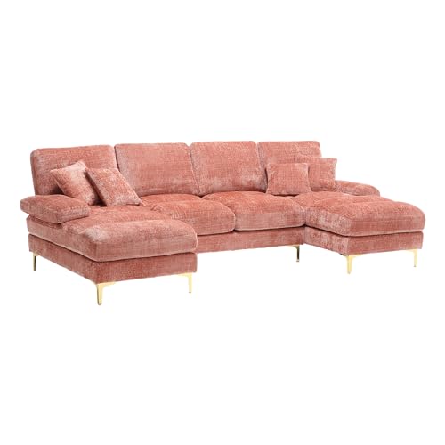 Ligterra ModernesChenille Sektionssofa U-Form mit Sektionssofa ，Sofa - Modernes Coucheset für Wohnzimmer, Büro, Schlafzimmer & Villa, Gemütliche Wohlfühl-Oase ﻿ von Ligterra