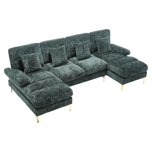 Ligterra ModernesChenille Sektionssofa U-Form mit Sektionssofa ，Sofa - Modernes Coucheset für Wohnzimmer, Büro, Schlafzimmer & Villa, Gemütliche Wohlfühl-Oase ﻿ von Ligterra