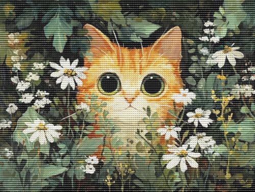 Diamond Painting Adulte Gelbe Katze 5D Diamant Painting Erwachsene & Anfänger, DIY Full Drill Diamant Broderie Kit, Home Decor Wandkunst Wohnzimmer Schlafzimmer Büro, Geschenke, 50x70cm D-421 Diamond Painting Adulte Gelbe Katze 5D Diamant Painting Erwachsene & Anfänger, DIY Full Drill Diamant Broderie Kit, Home Decor Wandkunst Wohnzimmer Schlafzimmer Büro, Geschenke, 50x70cm D-421 von Liguolnn