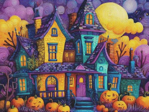 Diamond Painting Adulte Halloween Haus 5D Diamant Painting Erwachsene & Anfänger, DIY Full Drill Diamant Broderie Kit, Home Decor Wandkunst Wohnzimmer Schlafzimmer Büro, Geschenke, 70x90cm D-928 Diamond Painting Adulte Halloween Haus 5D Diamant Painting Erwachsene & Anfänger, DIY Full Drill Diamant Broderie Kit, Home Decor Wandkunst Wohnzimmer Schlafzimmer Büro, Geschenke, 70x90cm D-928 von Liguolnn