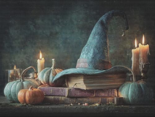 Diamond Painting Adulte Halloween Hüte 5D Diamant Painting Erwachsene & Anfänger, DIY Full Drill Diamant Broderie Kit, Home Decor Wandkunst Wohnzimmer Schlafzimmer Büro, Geschenke, 60x80cm D-932 Diamond Painting Adulte Halloween Hüte 5D Diamant Painting Erwachsene & Anfänger, DIY Full Drill Diamant Broderie Kit, Home Decor Wandkunst Wohnzimmer Schlafzimmer Büro, Geschenke, 60x80cm D-932 von Liguolnn
