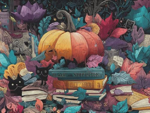 Diamond Painting Adulte Halloween Katze 5D Diamant Painting Erwachsene & Anfänger, DIY Full Drill Diamant Broderie Kit, Home Decor Wandkunst Wohnzimmer Schlafzimmer Büro, Geschenke, 40x50cm D-930 Diamond Painting Adulte Halloween Katze 5D Diamant Painting Erwachsene & Anfänger, DIY Full Drill Diamant Broderie Kit, Home Decor Wandkunst Wohnzimmer Schlafzimmer Büro, Geschenke, 40x50cm D-930 von Liguolnn