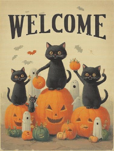 Diamond Painting Adulte Halloween Katze 5D Diamant Painting Erwachsene & Anfänger, DIY Full Drill Diamant Broderie Kit, Home Decor Wandkunst Wohnzimmer Schlafzimmer Büro, Geschenke, 70x90cm D-931 Diamond Painting Adulte Halloween Katze 5D Diamant Painting Erwachsene & Anfänger, DIY Full Drill Diamant Broderie Kit, Home Decor Wandkunst Wohnzimmer Schlafzimmer Büro, Geschenke, 70x90cm D-931 von Liguolnn