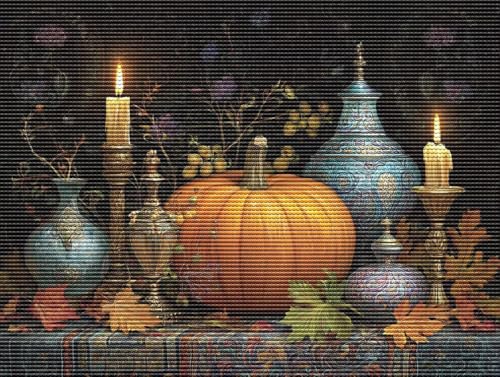 Diamond Painting Adulte Kürbis Kerzen 5D Diamant Painting Erwachsene & Anfänger, DIY Full Drill Diamant Broderie Kit, Home Decor Wandkunst Wohnzimmer Schlafzimmer Büro, Geschenke, 40x50cm D-745 Diamond Painting Adulte Kürbis Kerzen 5D Diamant Painting Erwachsene & Anfänger, DIY Full Drill Diamant Broderie Kit, Home Decor Wandkunst Wohnzimmer Schlafzimmer Büro, Geschenke, 40x50cm D-745 von Liguolnn
