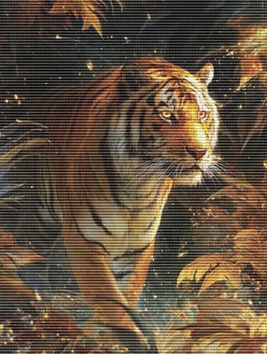 Diamond Painting Adulte Tiger Tiere 5D Diamant Painting Erwachsene & Anfänger, DIY Full Drill Diamant Broderie Kit, Home Decor Wandkunst Wohnzimmer Schlafzimmer Büro, Geschenke, 30x40cm D-324 Diamond Painting Adulte Tiger Tiere 5D Diamant Painting Erwachsene & Anfänger, DIY Full Drill Diamant Broderie Kit, Home Decor Wandkunst Wohnzimmer Schlafzimmer Büro, Geschenke, 30x40cm D-324 von Liguolnn
