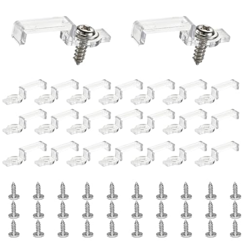 Led Strip Befestigung Clips 100 Stück 10mm Led Streifen Halterung Licht Montagehalterung Clips Befestigungsclip Led Strip Halterung für Led Streifen Halter Clips 10mm Schrauben Enthalten(Hoch erhöhen) von Lihetymg