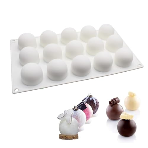 Silikonform Kugel Schokoladenformen Silikon Form Kugel Trüffelkugeln Silikonform Dessert Kugelform Schokolade Pralinenform Rund Klein Silikon Backform Zur DIY-Schokolade,Süßigkeiten Dekor Silikonform Kugel Schokoladenformen Silikon Form Kugel Trüffelkugeln Silikonform Dessert Kugelform Schokolade Pralinenform Rund Klein Silikon Backform Zur DIY-Schokolade,Süßigkeiten Dekor von Lihetymg