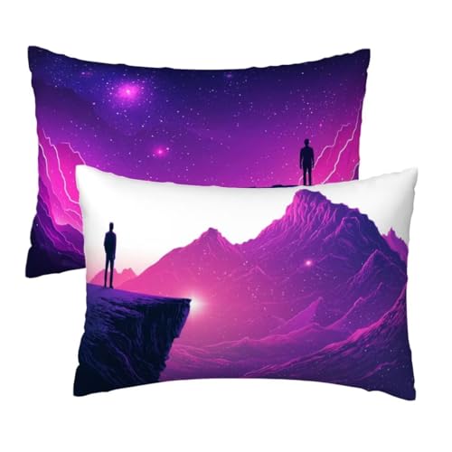 Kissenbezug 30x50 cm Lila Kissenbezüge 2er Set, Samt Sofakissen Dekokissen Kopfkissenbezug, Zierkissen Bezug Beidseitiger Druck für Kissen Deko Wohnzimmer Schlafzimmer Sofa Hotel, Flippig Muster R-70 Kissenbezug 30x50 cm Lila Kissenbezüge 2er Set, Samt Sofakissen Dekokissen Kopfkissenbezug, Zierkissen Bezug Beidseitiger Druck für Kissen Deko Wohnzimmer Schlafzimmer Sofa Hotel, Flippig Muster R-70 von Lihogbo