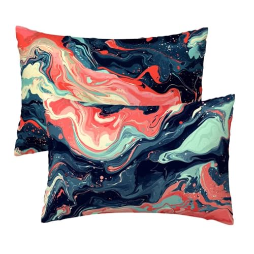 Kissenbezug 40 x 80 cm Bunt Kissenbezüge 2er Set, Samt Sofakissen Dekokissen Kopfkissenbezug, Zierkissen Bezug Beidseitiger Druck für Kissen Deko Wohnzimmer Schlafzimmer Sofa, Flippig Muster R-62 Kissenbezug 40 x 80 cm Bunt Kissenbezüge 2er Set, Samt Sofakissen Dekokissen Kopfkissenbezug, Zierkissen Bezug Beidseitiger Druck für Kissen Deko Wohnzimmer Schlafzimmer Sofa, Flippig Muster R-62 von Lihogbo