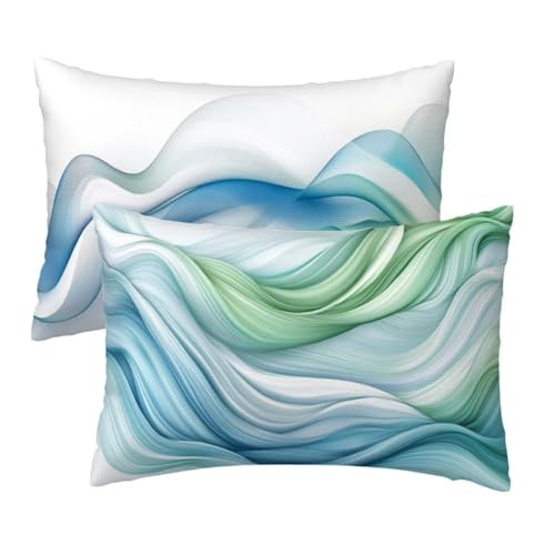 Kissenbezug 40 x 80 cm Weiß Kissenbezüge 2er Set, Samt Sofakissen Dekokissen Kopfkissenbezug, Zierkissen Bezug Beidseitiger Druck für Kissen Deko Wohnzimmer Schlafzimmer Sofa Hotel, Modern Muster R-72 Kissenbezug 40 x 80 cm Weiß Kissenbezüge 2er Set, Samt Sofakissen Dekokissen Kopfkissenbezug, Zierkissen Bezug Beidseitiger Druck für Kissen Deko Wohnzimmer Schlafzimmer Sofa Hotel, Modern Muster R-72 von Lihogbo