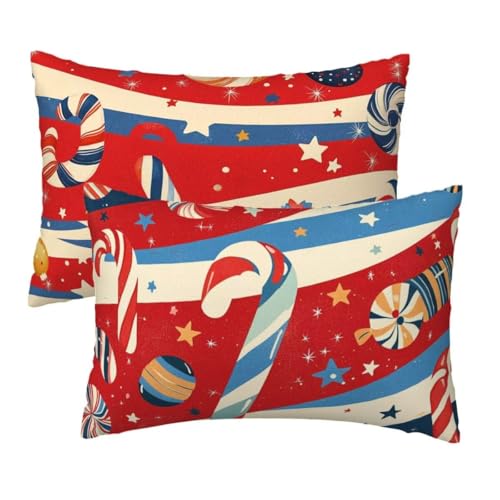 Kissenbezug 40x70 cm Rot Kissenbezüge 2er Set, Samt Sofakissen Dekokissen Kopfkissenbezug, Zierkissen Bezug Beidseitiger Druck für Kissen Deko Wohnzimmer Schlafzimmer Sofa, Weihnachten Muster E-14 Kissenbezug 40x70 cm Rot Kissenbezüge 2er Set, Samt Sofakissen Dekokissen Kopfkissenbezug, Zierkissen Bezug Beidseitiger Druck für Kissen Deko Wohnzimmer Schlafzimmer Sofa, Weihnachten Muster E-14 von Lihogbo