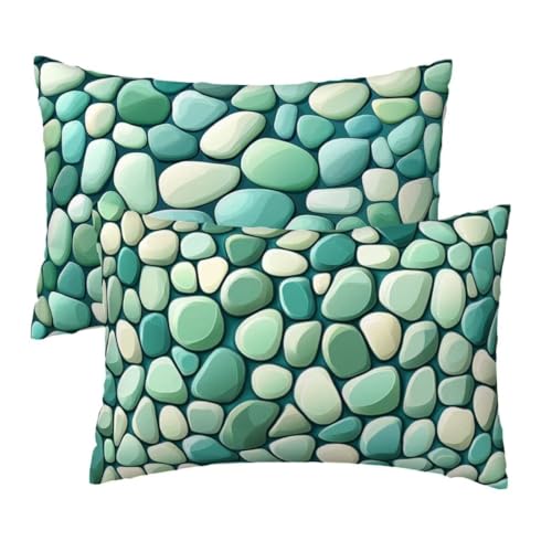 Kissenbezug 40x75 cm Hellblau Kissenbezüge 2er Set, Samt Sofakissen Dekokissen Kopfkissenbezug, Zierkissen Bezug Beidseitiger Druck für Kissen Deko Wohnzimmer Schlafzimmer Sofa, Flippig Muster W-78 Kissenbezug 40x75 cm Hellblau Kissenbezüge 2er Set, Samt Sofakissen Dekokissen Kopfkissenbezug, Zierkissen Bezug Beidseitiger Druck für Kissen Deko Wohnzimmer Schlafzimmer Sofa, Flippig Muster W-78 von Lihogbo