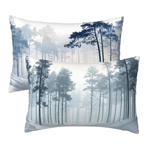 Kissenbezug 40x75 cm Weiß Kissenbezüge 2er Set, Samt Sofakissen Dekokissen Kopfkissenbezug, Zierkissen Bezug Beidseitiger Druck für Kissen Deko Wohnzimmer Schlafzimmer Sofa Hotel, Baum Muster R-60 Kissenbezug 40x75 cm Weiß Kissenbezüge 2er Set, Samt Sofakissen Dekokissen Kopfkissenbezug, Zierkissen Bezug Beidseitiger Druck für Kissen Deko Wohnzimmer Schlafzimmer Sofa Hotel, Baum Muster R-60 von Lihogbo