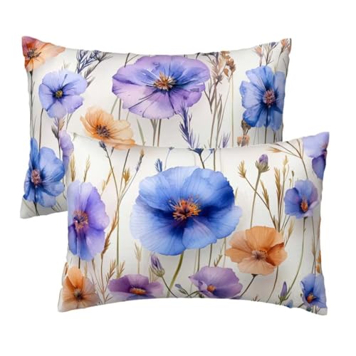 Kissenbezug 50x70 cm Beige Kissenbezüge 2er Set, Samt Sofakissen Dekokissen Kopfkissenbezug, Zierkissen Bezug Beidseitiger Druck für Kissen Deko Wohnzimmer Schlafzimmer Sofa, Bunt Blumen Muster R-90 Kissenbezug 50x70 cm Beige Kissenbezüge 2er Set, Samt Sofakissen Dekokissen Kopfkissenbezug, Zierkissen Bezug Beidseitiger Druck für Kissen Deko Wohnzimmer Schlafzimmer Sofa, Bunt Blumen Muster R-90 von Lihogbo