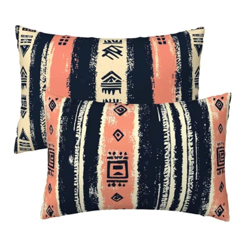 Kissenbezug 60x80 cm Bohemian Kissenbezüge 2er Set, Samt Sofakissen Dekokissen Kopfkissenbezug, Zierkissen Bezug Beidseitiger Druck für Kissen Deko Wohnzimmer Schlafzimmer Sofa, Gestreift Muster W-90 Kissenbezug 60x80 cm Bohemian Kissenbezüge 2er Set, Samt Sofakissen Dekokissen Kopfkissenbezug, Zierkissen Bezug Beidseitiger Druck für Kissen Deko Wohnzimmer Schlafzimmer Sofa, Gestreift Muster W-90 von Lihogbo