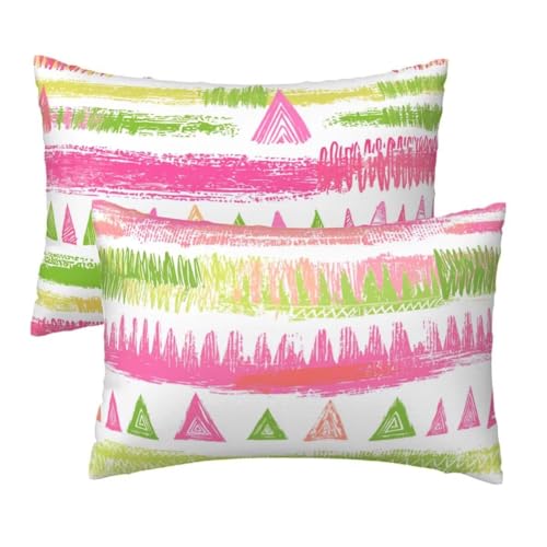 Kopfkissenbezug 40x60 cm 2er Set, Kissenbezug 40x60 cm Boho Sofakissen Bezug, Weich Samt Dekokissen Kissenbezüge, Bunt Muster Zierkissen Bezüge für Deko Wohnzimmer Sofa, Geschenke für Frauen R-83 Kopfkissenbezug 40x60 cm 2er Set, Kissenbezug 40x60 cm Boho Sofakissen Bezug, Weich Samt Dekokissen Kissenbezüge, Bunt Muster Zierkissen Bezüge für Deko Wohnzimmer Sofa, Geschenke für Frauen R-83 von Lihogbo