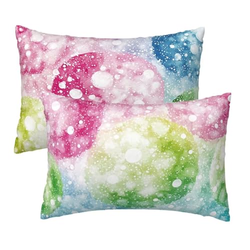 Kopfkissenbezug 40x70 cm 2er Set, Kissenbezug 40x70 cm Bunt Sofakissen Bezug, Weich Samt Dekokissen Kissenbezüge, Flippig Muster Zierkissen Bezüge für Deko Wohnzimmer Sofa, Geschenke für Frauen R-17 Kopfkissenbezug 40x70 cm 2er Set, Kissenbezug 40x70 cm Bunt Sofakissen Bezug, Weich Samt Dekokissen Kissenbezüge, Flippig Muster Zierkissen Bezüge für Deko Wohnzimmer Sofa, Geschenke für Frauen R-17 von Lihogbo