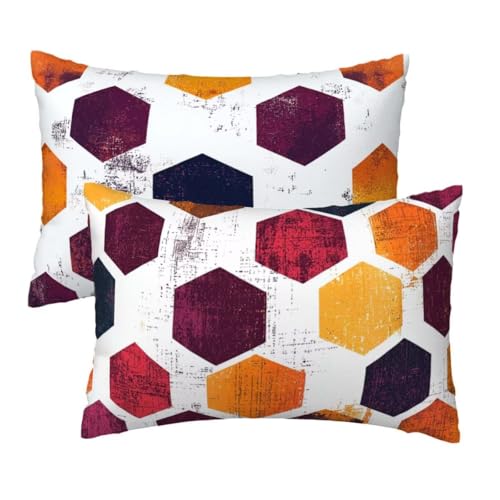 Kopfkissenbezug 40x80 cm 2er Set, Kissenbezug 80x40 cm Weiß Sofakissen Bezug, Weich Samt Dekokissen Kissenbezüge, Geometrisch Muster Zierkissen Bezüge für Deko Wohnzimmer, Geschenke für Frauen R-35 Kopfkissenbezug 40x80 cm 2er Set, Kissenbezug 80x40 cm Weiß Sofakissen Bezug, Weich Samt Dekokissen Kissenbezüge, Geometrisch Muster Zierkissen Bezüge für Deko Wohnzimmer, Geschenke für Frauen R-35 von Lihogbo