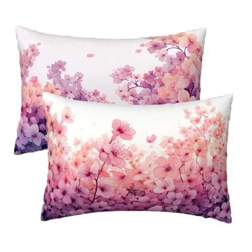Kopfkissenbezug 50x70 cm 2er Set, Kissenbezug 50x70 cm Pink Sofakissen Bezug, Weich Samt Dekokissen Kissenbezüge, Blumen Muster Zierkissen Bezüge für Deko Wohnzimmer Sofa, Geschenke für Frauen S-89 Kopfkissenbezug 50x70 cm 2er Set, Kissenbezug 50x70 cm Pink Sofakissen Bezug, Weich Samt Dekokissen Kissenbezüge, Blumen Muster Zierkissen Bezüge für Deko Wohnzimmer Sofa, Geschenke für Frauen S-89 von Lihogbo