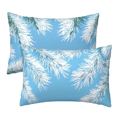 Kopfkissenbezug 50x70 cm 2er Set, Kissenbezug 50x70 cm Weihnachten Sofakissen Bezug, Weich Samt Dekokissen Kissenbezüge, Blau Muster Zierkissen Bezüge für Deko Wohnzimmer, Geschenke für Frauen R-89 Kopfkissenbezug 50x70 cm 2er Set, Kissenbezug 50x70 cm Weihnachten Sofakissen Bezug, Weich Samt Dekokissen Kissenbezüge, Blau Muster Zierkissen Bezüge für Deko Wohnzimmer, Geschenke für Frauen R-89 von Lihogbo