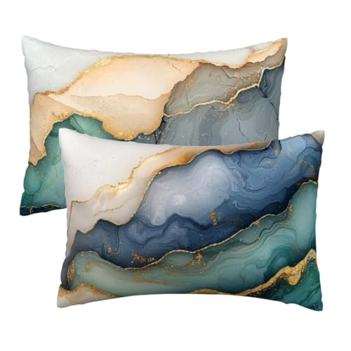 Kopfkissenbezug 50x80 cm 2er Set, Kissenbezug 50x80 cm Türkis Sofakissen Bezug, Weich Samt Dekokissen Kissenbezüge, Flippig Muster Zierkissen Bezüge für Deko Wohnzimmer Sofa, Geschenke für Frauen R-11 Kopfkissenbezug 50x80 cm 2er Set, Kissenbezug 50x80 cm Türkis Sofakissen Bezug, Weich Samt Dekokissen Kissenbezüge, Flippig Muster Zierkissen Bezüge für Deko Wohnzimmer Sofa, Geschenke für Frauen R-11 von Lihogbo