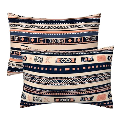 Kopfkissenbezug 60x80 cm 2er Set, Kissenbezug 80x60 cm Bohemian Sofakissen Bezug, Weich Samt Dekokissen Kissenbezüge, Bunt Muster Zierkissen Bezüge für Deko Wohnzimmer Sofa, Geschenke für Frauen W-37 Kopfkissenbezug 60x80 cm 2er Set, Kissenbezug 80x60 cm Bohemian Sofakissen Bezug, Weich Samt Dekokissen Kissenbezüge, Bunt Muster Zierkissen Bezüge für Deko Wohnzimmer Sofa, Geschenke für Frauen W-37 von Lihogbo
