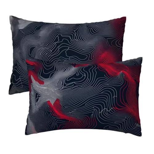 Kopfkissenbezug 60x80 cm 2er Set, Kissenbezug 80x60 cm Grau Sofakissen Bezug, Weich Samt Dekokissen Kissenbezüge, Flippig Muster Zierkissen Bezüge für Deko Wohnzimmer Sofa, Geschenke für Frauen R-55 Kopfkissenbezug 60x80 cm 2er Set, Kissenbezug 80x60 cm Grau Sofakissen Bezug, Weich Samt Dekokissen Kissenbezüge, Flippig Muster Zierkissen Bezüge für Deko Wohnzimmer Sofa, Geschenke für Frauen R-55 von Lihogbo