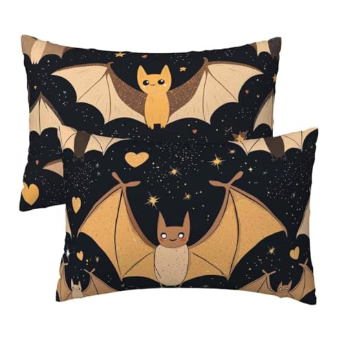 Kopfkissenbezug 60x80 cm 2er Set, Kissenbezug 80x60 cm Halloween Sofakissen Bezug, Weich Samt Dekokissen Kissenbezüge, Braun Muster Zierkissen Bezüge für Deko Wohnzimmer, Geschenke für Frauen W-41 Kopfkissenbezug 60x80 cm 2er Set, Kissenbezug 80x60 cm Halloween Sofakissen Bezug, Weich Samt Dekokissen Kissenbezüge, Braun Muster Zierkissen Bezüge für Deko Wohnzimmer, Geschenke für Frauen W-41 von Lihogbo