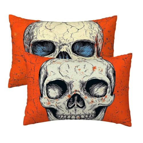 Kopfkissenbezug 60x80 cm 2er Set, Kissenbezug 80x60 cm Halloween Sofakissen Bezug, Weich Samt Dekokissen Kissenbezüge, Orange Muster Zierkissen Bezüge für Deko Wohnzimmer, Geschenke für Frauen W-21 Kopfkissenbezug 60x80 cm 2er Set, Kissenbezug 80x60 cm Halloween Sofakissen Bezug, Weich Samt Dekokissen Kissenbezüge, Orange Muster Zierkissen Bezüge für Deko Wohnzimmer, Geschenke für Frauen W-21 von Lihogbo