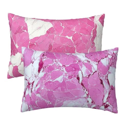 Kopfkissenbezug 60x80 cm 2er Set, Kissenbezug 80x60 cm Pink Sofakissen Bezug, Weich Samt Dekokissen Kissenbezüge, Flippig Muster Zierkissen Bezüge für Deko Wohnzimmer Sofa, Geschenke für Frauen W-49 Kopfkissenbezug 60x80 cm 2er Set, Kissenbezug 80x60 cm Pink Sofakissen Bezug, Weich Samt Dekokissen Kissenbezüge, Flippig Muster Zierkissen Bezüge für Deko Wohnzimmer Sofa, Geschenke für Frauen W-49 von Lihogbo