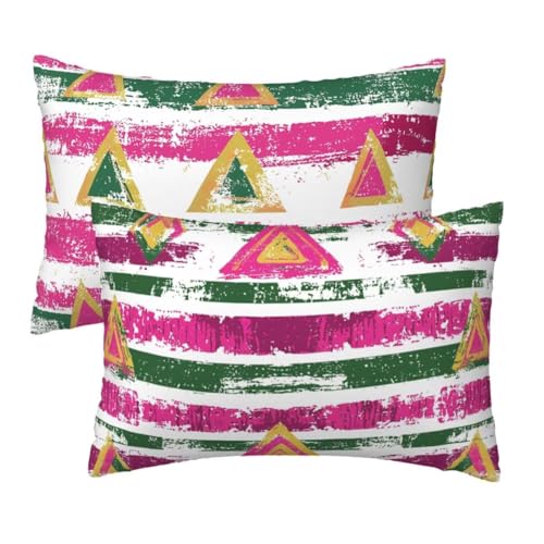 Kopfkissenbezug 70x90 cm 2er Set, Kissenbezug 70x90 cm Boho Sofakissen Bezug, Weich Samt Dekokissen Kissenbezüge, Rosa Muster Zierkissen Bezüge für Deko Wohnzimmer Sofa, Geschenke für Frauen R-57 Kopfkissenbezug 70x90 cm 2er Set, Kissenbezug 70x90 cm Boho Sofakissen Bezug, Weich Samt Dekokissen Kissenbezüge, Rosa Muster Zierkissen Bezüge für Deko Wohnzimmer Sofa, Geschenke für Frauen R-57 von Lihogbo