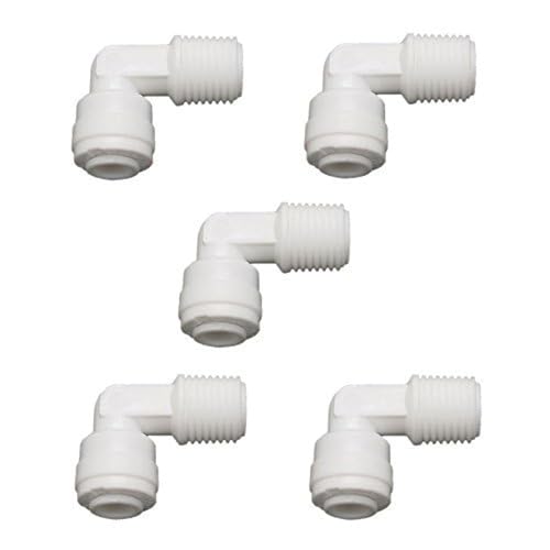 Lemoy 1/4 Zoll Außengewinde auf 1/4 Zoll Rohrbogen Quick Connect Ro Umkehrosmose Wasserfilter Armatur Außenbogen 5 Stück von Liimevvon