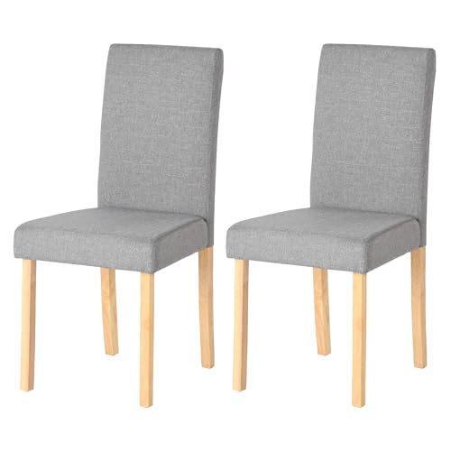 Liink1Ga Küchenstühle 2er Set Stühle Esszimmer 2er Set,Holzstühle Essstuhl mit Stuhlbeine Holz Esszimmerstühle Leinengepolsterter Stuhl Grau 48 cm Hohe Rückenlehne Liink1Ga Küchenstühle 2er Set Stühle Esszimmer 2er Set,Holzstühle Essstuhl mit Stuhlbeine Holz Esszimmerstühle Leinengepolsterter Stuhl Grau 48 cm Hohe Rückenlehne von Liink1Ga