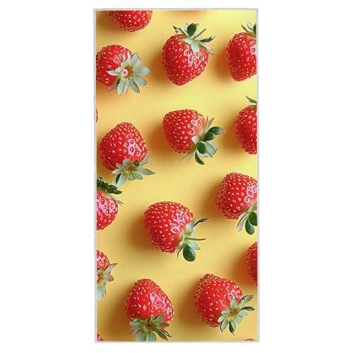 Strandtuch Niedlich, 100 x 200 cm Mikrofaser Handtuch mit Tasche, Saugfähig und Schnell Trocknende Strandhandtuch, Sandfrei Leicht Mikrofaser Badetuch, Strandtuch für Reise Urlaub Schwimmen, F-41 von Lijahoo