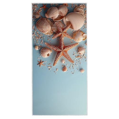 Strandtuch Seestern, 100 x 200 cm Mikrofaser Handtuch mit Tasche, Saugfähig und Schnell Trocknende Strandhandtuch, Sandfrei Leicht Mikrofaser Badetuch, Strandtuch für Reise Urlaub Schwimmen, S-41 von Lijahoo