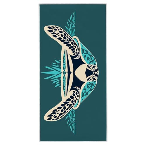 Strandtuch Tier, 90 x 180 cm Mikrofaser Handtuch mit Tasche, Saugfähig und Schnell Trocknende Strandhandtuch, Sandfrei Leicht Mikrofaser Badetuch, Strandtuch für Reise Urlaub Schwimmen Sauna, A-11 von Lijahoo