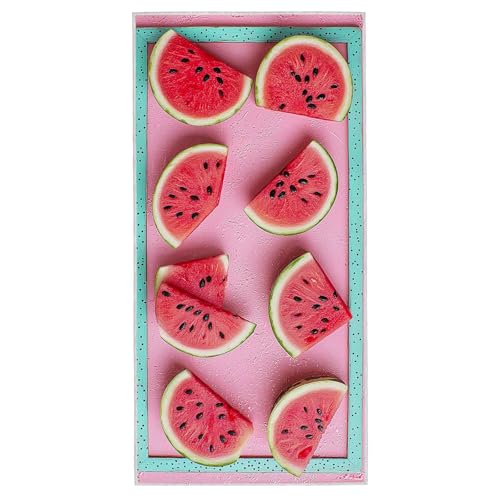 Strandtuch Wassermelone, 80 x 160 cm Mikrofaser Handtuch mit Tasche, Saugfähig und Schnell Trocknende Strandhandtuch, Sandfrei Leicht Mikrofaser Badetuch, Strandtuch für Reise Urlaub Schwimmen, S-30 von Lijahoo