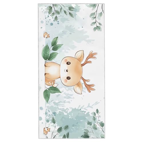 Strandtuch XXL - 100 x 200 cm Mikrofaser Handtuch Groß, Sandfrei Schnelltrocknend & Leicht Strandhandtüch, Microfaser Strandtuch mit Tasche für Strand, Schwimmen, Ideal für Frauen Männer (REH) A-77 von Lijahoo