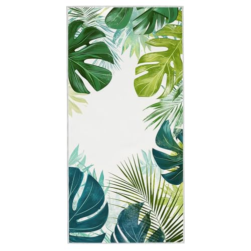 Strandtuch XXL - 75 x 150 cm Mikrofaser Handtuch Groß, Sandfrei Schnelltrocknend & Leicht Strandhandtüch, Microfaser Strandtuch mit Tasche für Strand Schwimmen, Ideal für Frauen Männer (Tropisch) G-98 von Lijahoo