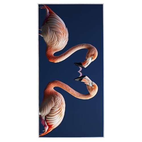 Strandtuch XXL - 80 x 160 cm Mikrofaser Handtuch Groß, Sandfrei Schnelltrocknend & Leicht Strandhandtüch, Microfaser Strandtuch mit Tasche für Strand, Schwimmen, Ideal für Frauen Männer (Tier) A-90 von Lijahoo