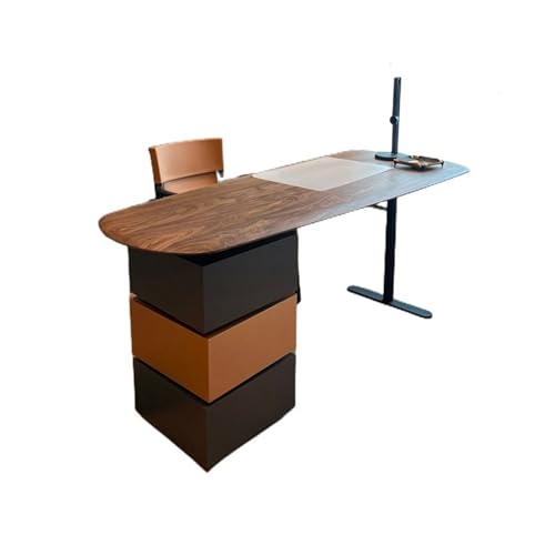 Computertisch Massivholz Schreibtisch Licht Luxus Moderne Einfache Wohnzimmer High-end Studie Schreibtisch Designer Minimalistischen Büro Schreibtisch Sub Schreibtisch für Homeoffice(140*65*75cm) von Lijiaxiuyc-101
