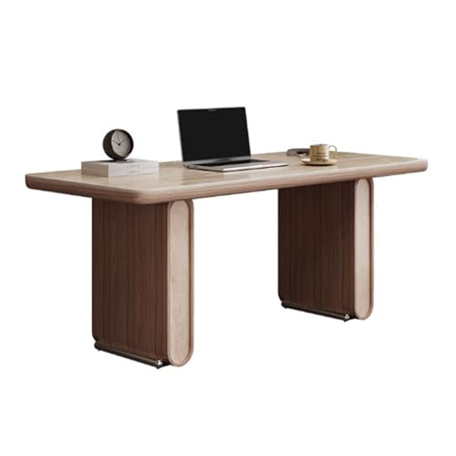 Computertisch Moderner Büroschreibtisch mit Steinplattenplatte und stabilem Rahmen, minimalistischer Schreibtisch im Arbeitszimmer, PC-Tisch, Arbeitsstation Schreibtisch für Homeoffice(M) von Lijiaxiuyc-101