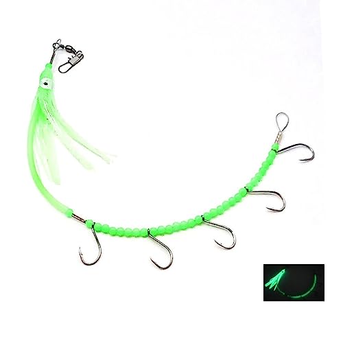 Lijiaxiuyc-101 Angelhaken Meeresangelköder Köder Hering Trolling Glow Octopus Squid String HooksSport, Angelsport, Köder, Futtermittel & Fliegen! Angelhaken-Set von Lijiaxiuyc-101