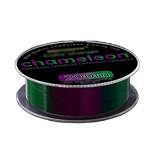 Lijiaxiuyc-101 Angelschnur 200 m grüne Farbwechsel-Angelschnur, Fluorkohlenstoffmantel, Monofilament-Nylon, Meer-/Süßwasser-Karpfen-Drahtvorfach-Angelschnur Meeresangeln(0.28mm-6.87kg-3.0) von Lijiaxiuyc-101