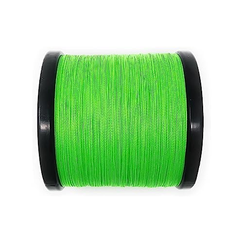 Lijiaxiuyc-101 Angelschnur 4 Fäden PE-Angelschnur, geflochten, 18–88 LB, Glatte Multifilament-Angelschnur, super langlebig Meeresangeln(Green,3000m-1.5-0.205mm) von Lijiaxiuyc-101