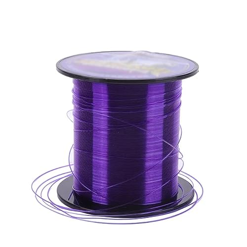 Lijiaxiuyc-101 Angelschnur 500M Angelschnur Transparente Angelschnur Lila Nylon Superstarke Nylon-Angelschnur Meeresangeln(1.0) von Lijiaxiuyc-101