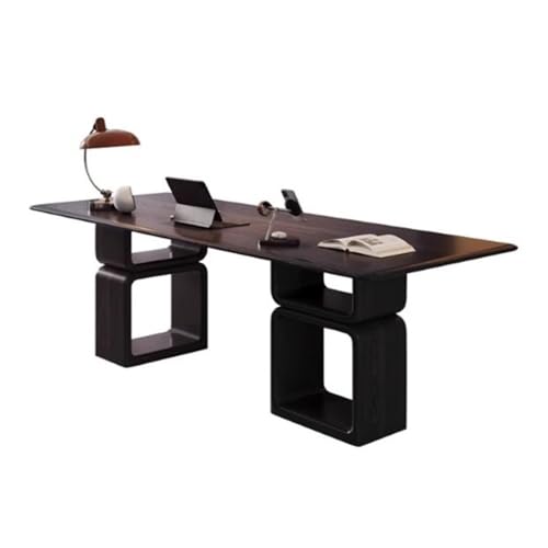 Lijiaxiuyc-101 Computertisch Moderner, geräumiger Chefschreibtisch aus Eiche, minimalistischer, schicker Home-Office-Schreibtisch, Laptop-PC-Arbeitsplatz Schreibtisch für Homeoffice(M) von Lijiaxiuyc-101