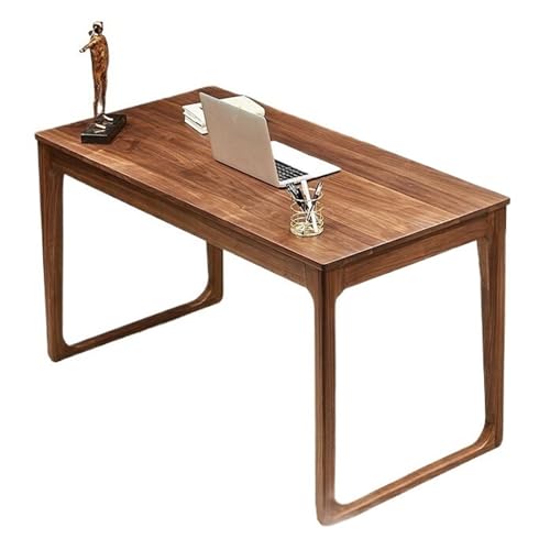 Lijiaxiuyc-101 Computertisch Moderner Schreibtisch aus schwarzem Walnussholz mit Schublade, PC-Arbeitsplatz im minimalistischen Stil for das Wohnzimmer Home Office Schreibtisch für Homeoffice(M) von Lijiaxiuyc-101