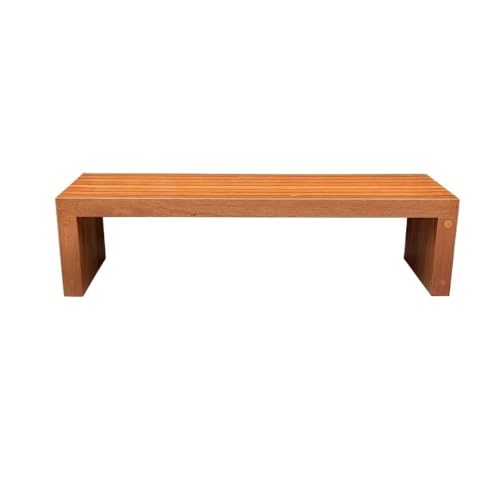 Lijiaxiuyc-101 Outdoor Bank Outdoor-Bank ohne Rückenlehne, Gartenstuhl aus Holz, for Veranda, Hof, Terrasse Gartenbank von Lijiaxiuyc-101